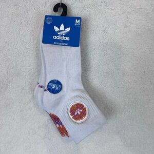 Adidas Unisex Spiral Quarter Socks 3 Pack Size Medium Women's 5-10 Men's 5-8